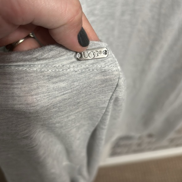 Ugg light gray heathered viscose spandex robe oversized XS/S - Picture 6 of 11